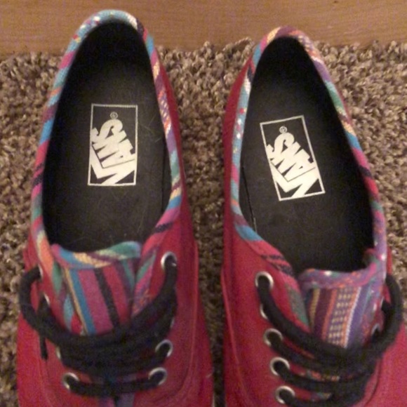 Red Van Authentic with Patterned tongue - Picture 7 of 7